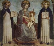 Fra Beato Madonna and Child with St Dominic and St Thomas of Aquinas Germany oil painting artist
